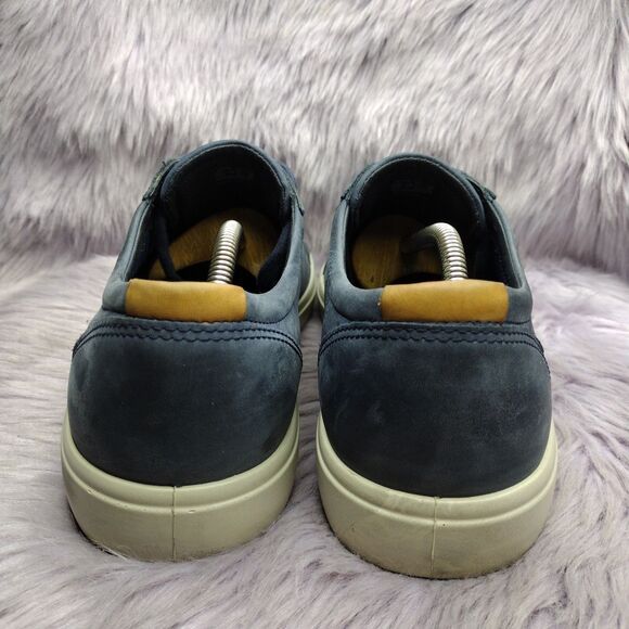 Bundle Of 2 Ecco Leather Danish Design Casual Shoes Mens Size 12 Blue Grey - Picture 5 of 16